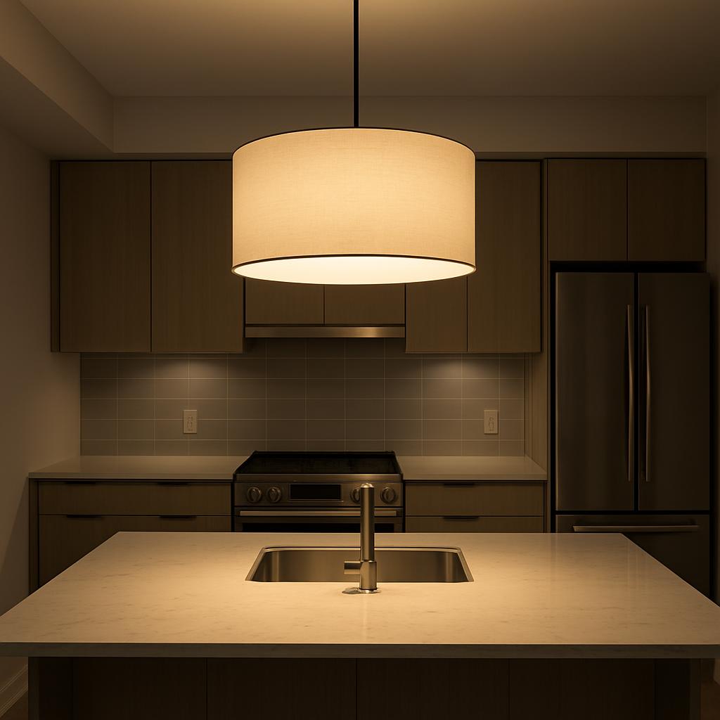 A sleek model with brush metal designs in muted tones and high-gloss laminate, the Therma glass-draped doors in a caned wo...